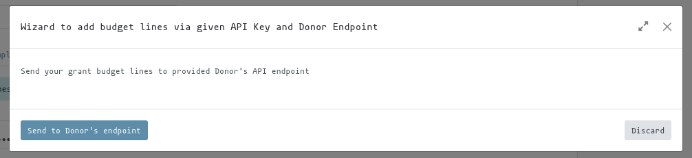 Donor reporting submission wizard